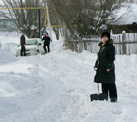 Деревни в снежном плену