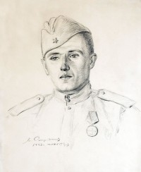 Спиридонов М.С. Портрет сына Геннадия. 1943.