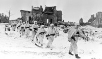 Советские разведчики на Пулковских высотах. Март 1942 года