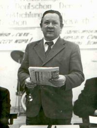 В.М. Ерилин на встрече с делегацией ГДР. Фото из архива Концерна «Тракторные заводы»