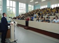 После лекции Глава республики ответил на вопросы студентов. Фото cap.ru
