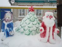 Благодаря новогоднему конкурсу Акчикасинское сельское поселение преображается в сказочный городок снежных фигур.