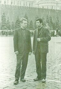 Жебит и Пейков перед отправкой в неизведанное пришли на Красную площадь Москвы. 31 июля 1967 г. Фото из архива «СЧ»