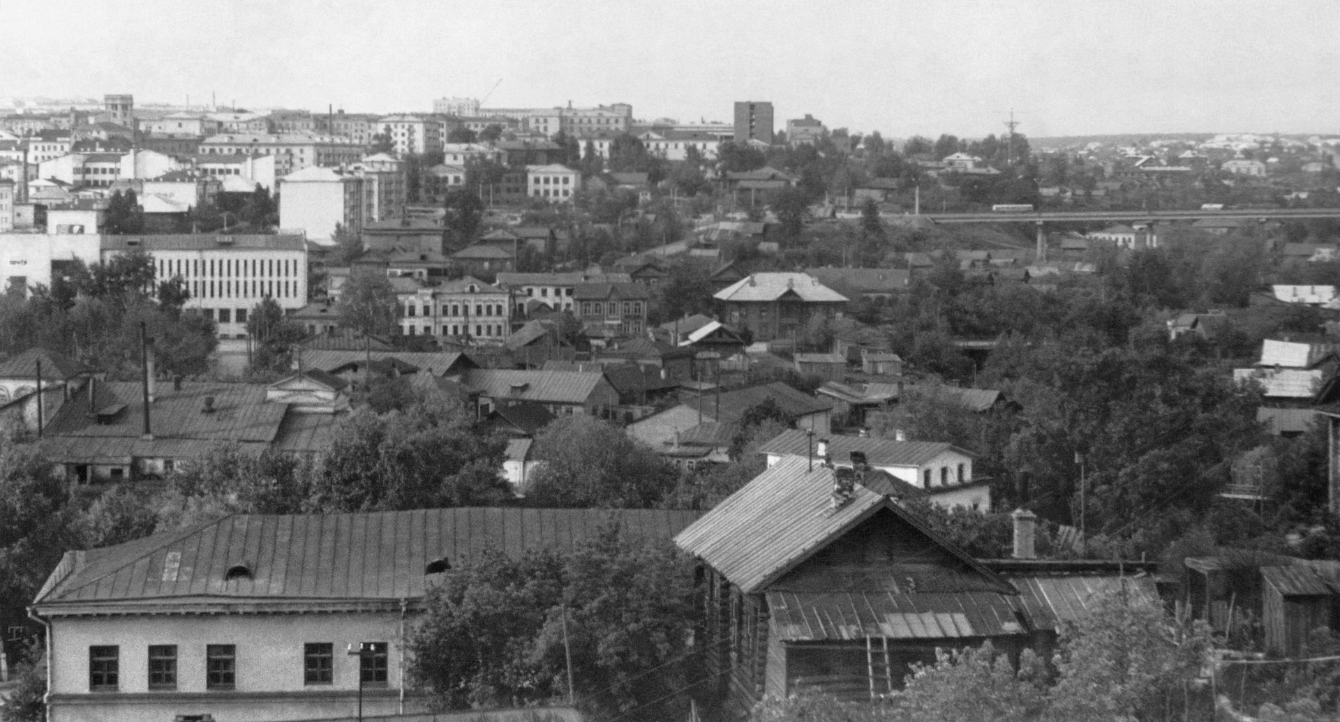 Вид на город с улицы Михаила Сеспеля — Советская Чувашия